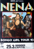 NENA - 1993 - Live In Concert - Bongo Girl Tour - Poster - Hannover