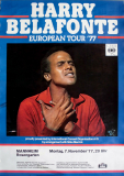 BELAFONTE, HARRY - 1977 - Live In Concert - Europen Tour - Poster - Mannheim