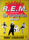 R.E.M. - REM - 1995 - Live In Concert - Belly - Cranberries - Poster - Hamburg