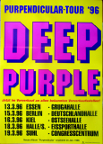DEEP PURPLE - 1996 - Live In Concert - Purpendicular Tour - Poster