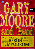 MOORE, GARY - 1997 - Konzertplakat - Concert - Dark Days - Tourposter - Berlin