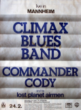 CLIMAX BLUES BAND - 1976 - Live In Concert Tour - Poster - Poster - Mannheim