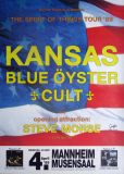 KANSAS - 1989 - Blue yster Cult - In Concert - Spirit of... - Poster - Mannheim