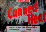 CANNED HEAT - 1988 - Plakat - In Concert - Reheated Tour - Poster - Mannheim