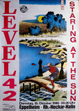LEVEL 42 - 1988 - In Concert - Staring at the Sun Tour - Poster - Heidelberg