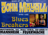 MAYALL, JOHN - 1993 - Konzertplakat - Wake up Call - Tourposter - Mannheim