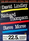 LINDLEY, DAVID - 1984 - Steve Morse - Thompson - In Concert Poster - Mannheim