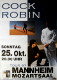 COCK ROBIN - 1987 - In Concert - After Here Through Tour - Poster - Mannheim