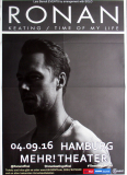 KEATING, RONAN - BOYZONE - 2016 - Concert - Time of my Life - Poster - Hamburg