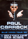 CARRACK, PAUL - 1996 - In Concert - Blue Views Tour - Poster - Berlin - B
