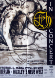 FISH - MARILLION - 1993 - Live In Concert - Never mind Tour - Poster - Berlin