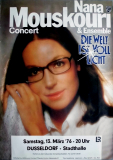 MOUSKOURI, NANA - 1976 - Konzertplakat - Die Welt... - Tourposter - Dsseldorf
