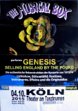 MUSICAL BOX - GENESIS - 2015 - In Concert - Selling England.. Tour - Poster - Kln