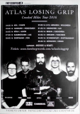 ATLAS LOSING GRIP - 2016 - Live In Concert - Crooked Miles Tour - Poster