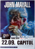 MAYALL, JOHN - 2015 - In Concert - Hands that Play Tour - Poster - Hannover