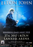 JOHN, ELTON - 2017 - Konzertplakat - Wonderful Crazy Night - Tourposter - Kln