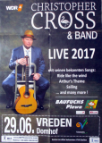 CROSS, CHRISTOPHER - 2017 - Plakat - Live In Concert Tour - Poster - Vreden