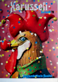 KARNEVAL - 1979 - Plakat - Karussell - Gnther Kieser - Poster - Frankfurt