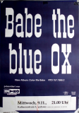 BABE THE BLUE OX - 1995 - In Concert - Color me Bad Tour - Poster - Bremen
