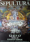 SEPULTURA - 2017 - Konzertplakat - Concert - Machine Messiah - Tourposter - Kln