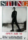 STING - POLICE - 1991 - Konzertplakat - Soul Cages - Tourposter - Neu-Ulm