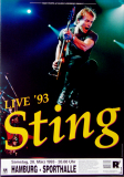 STING - THE POLICE - 1993 - Live In Concert Tour - Poster - Hamburg
