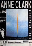 CLARK, ANNE - 1991 - In Concert - Psyche - European Tour - Poster - Bremen