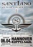 SANTIANO - 2017 - In Concert - Ruhe vor dem Sturm Tour - Poster - Hannover