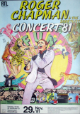CHAPMAN, ROGER - 1981 - Plakat - Live In Concert Tour - Poster - Saarbrcken