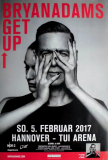 ADAMS, BRYAN - 2017 - Live In Concert - Get Up Tour - Poster - Hannover