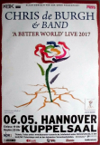 DE BURGH, CHRIS - 2017 - In Concert - Better World Tour - Poster - Hannover