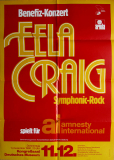 EELA CRAIG - 1980 - Konzertplakat - Virgin Oiland - Tourposter - Mnchen