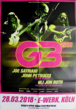G3 - SATRIANI - PETRUCCI - ROTH - 2018 - In Concert Tour - Poster - Kln - A