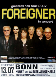 FOREIGNER - 2007 - Live In Concert - Greatest Hits Tour - Poster - Bonn