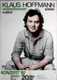 HOFFMANN, KLAUS - 1982 - Konzertplakat - Vernderungen - Tourposter - Kln