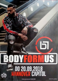 BODYFORMUS - 2018 - Plakat - In Concert Tour - Poster - Hannover