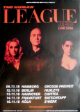 HUMAN LEAGUE - 2018 - Plakat - In Concert - Red Live Tour - Poster