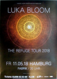 BLOOM, LUKA - 2018 - Plakat - Live In Concert - Refuge Tour - Poster - Hamburg