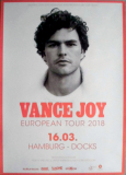 JOY, VANCE - 2018 - Plakat - Live In Concert - European Tour - Poster - Hamburg