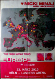MINAJ, NICKI - 2019 - Live In Concert - Europe Tour - Poster - K�ln - A