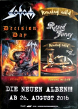 SODOM - 2016 - Promotion - Plakat - Decision Day - Running Wild - Poster