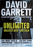 GARRETT, DAVID - 2019 - In Concert - Unlimited Tour - Poster - Dortmund L