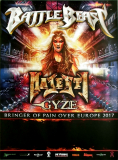 BATTLE BEAST - 2017 - Live In Concert - Bringer of Pain Tour - Poster