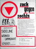 ROCK GEGEN RECHTS - 1980 - Plakat - Lmmerhirt - Sideline - Poster - Vechta
