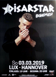DISARSTAR - 2019 - Live In Concert - Bohemien Tour - Poster - Hannover