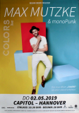 MUTZKE, MAX - 2019 - Live In Concert - Colors Tour - Poster - Hannover