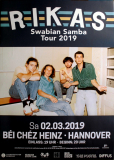 RIKAS - 2019 - Live In Concert - Swabian Samba Tour - Poster - Hannover