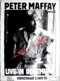 MAFFAY, PETER - 1986 - In Concert - Sonne in der Nacht Tour - Poster - Dortmund
