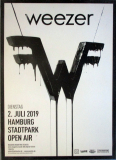 WEEZER - 2019 - Live In Concert - Open Air Tour - Poster - Hamburg