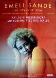EMELI SANDE - 2019 - Live In Concert - Real Life Tour - Poster - Dsseldorf